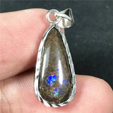 Natural Ammonite Ammolite Necklace Pendant Jewelry For Women Man