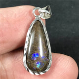 Natural Ammonite Ammolite Necklace Pendant Jewelry For Women Man