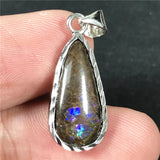 Natural Ammonite Ammolite Necklace Pendant Jewelry For Women Man