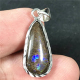 Natural Ammonite Ammolite Necklace Pendant Jewelry For Women Man