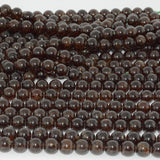 Natural Andradite Garnet Round Beads 9.5mm