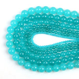 Angelite Stone Beads Round Loose Spacer Bead 15''Strand
