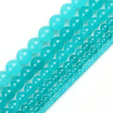 Angelite Stone Beads Round Loose Spacer Bead 15''Strand