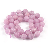 Natural Angelite Stone Faceted Sharp Column Beads 15''