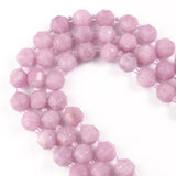 Natural Angelite Stone Faceted Sharp Column Beads 15''