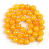 Natural Angelite Stone Yellow Beads 4/6/8/10mm