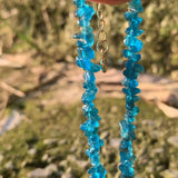 Natural Apatite Bracelet Stone Beads Healing Women Jewelry