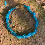 Natural Apatite Bracelet Stone Beads Healing Women Jewelry