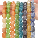 Apatite Citrine Quartz Stone Beads Oval Shape DIY Charms Bracelet