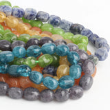 Apatite Citrine Quartz Stone Beads Oval Shape DIY Charms Bracelet
