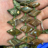 Apatite Malachite Sodalite Beads 15'' Rhombus Square