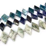 Apatite Malachite Sodalite Stone Beads 15'' Rhombus Square DIY Loose Beads