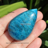Natural Apatite Water Drop Shape Pandent