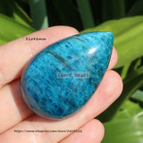 Natural Apatite Water Drop Shape Pandent