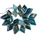 Apatite Sodalite Phoenix Stone Beads 15'' Rhombus Square DIY Loose Beads