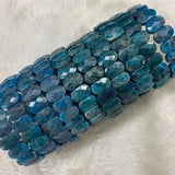 Apatite Stone Beads Bracelet - Natural Gemstone Bangle Jewelry