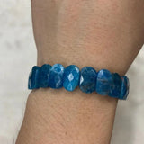 Apatite Stone Beads Bracelet Gemstone Bangle