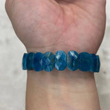 Apatite Stone Beads Bracelet Gemstone Bangle