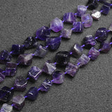 Cube Purple Amethysts Beads For Jewelry Making 15''