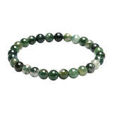 Green Aqua Grass Agate Stone Bracelet Beads Couples Charms Jewelry