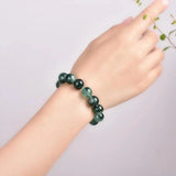 3-Circle Multi-Layer Aqua Grass Agate Bracelet for Women
