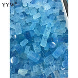 Aquamarine Beads Cylinder Pendant Necklace Bracelet Accessories