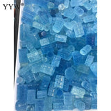 Aquamarine Beads Cylinder Pendant Necklace Bracelet Accessories
