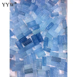 Aquamarine Beads Cylinder Pendant Necklace Bracelet Accessories