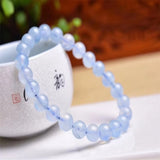 Aquamarine Bracelet Women Crystal Gem Fine Jewelry