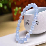 Aquamarine Bracelet Women Crystal Gem Fine Jewelry