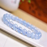 Aquamarine Bracelet Women Crystal Gem Fine Jewelry