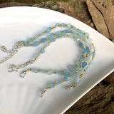 Natural Aquamarine Bracelet Beads Gemstone Jewelry Bracelets