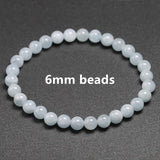 Aquamarine Bracelet 6 8 10mm Beads for Men Women