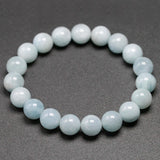 Aquamarine Single Circle Bracelet 6 8 10mm Beads