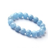 Aquamarine Bracelet 6 8 10mm Beads for Men Women