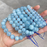 Aquamarine Bracelet Crystal Jewelry Healing Bangle