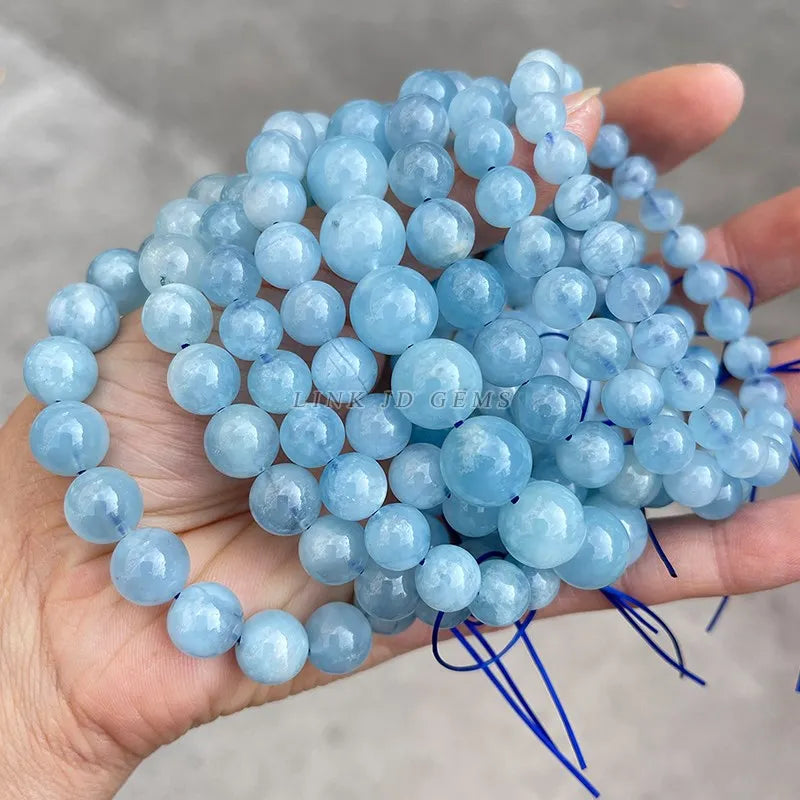 Aquamarine Bracelet Crystal Jewelry Healing Bangle