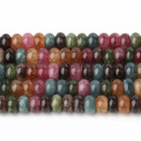 Natural Aquamarine Chalcedony Jades Stone Beads for Jewelry Making