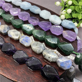 Aquamarine Light Amethyst Labradorite Strawberry Geometric Beads