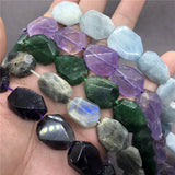 Aquamarine Light Amethyst Labradorite Strawberry Geometric Beads