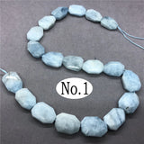 Aquamarine Light Amethyst Labradorite Strawberry Geometric Beads