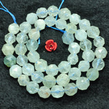Natural Aquamarine Diamond Cut Faceted Loose Beads Loose Gemstones