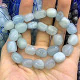 Natural Aquamarines Stone Beads 15'' DIY Loose Beads For Jewelry Making