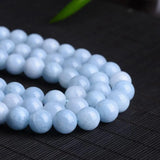 Aquamarines Stone Round Beads 4/6/8/10/12mm 15 Inch