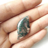 Natural Aquatic Agate Droplet Pendant Necklace Jewelry