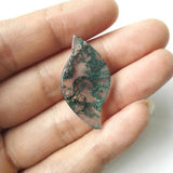 Natural Aquatic Agate Droplet Pendant Necklace Jewelry