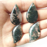 Natural Aquatic Agate Droplet Pendant Necklace Jewelry