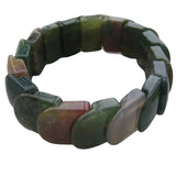 Aquatic Agate Long Lin Bracelet, Unisex Jewelry