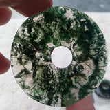 Natural Aquatic Plant Agate Safety Buckle Pendant Jewelry