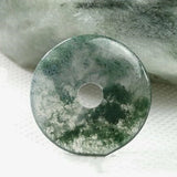 Natural Aquatic Plant Agate Safety Buckle Pendant Jewelry